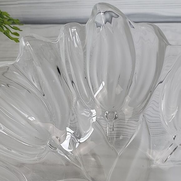 Mikasa Vintage Tulip Bowl Frosted Satin And Clear - Picture 2 of 7